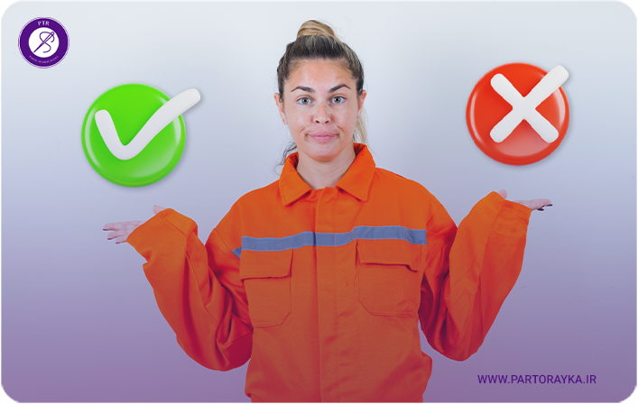 مقایسه لباس کار یکسره و دو تکه